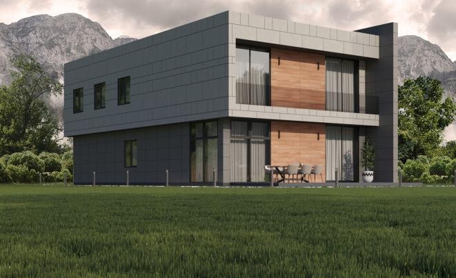 Фиброцементный сайдинг Roofas COLOR Line Светло-серый купить в Краснодаре
