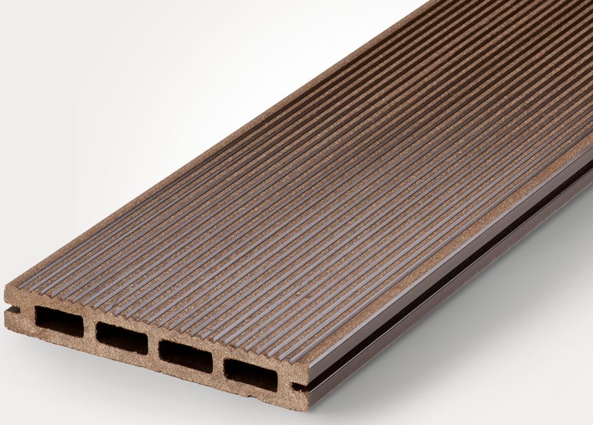 Террасная доска NanoWood «Lite» ECO в шоколадном цвете. купить в Краснодаре