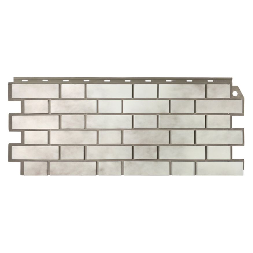 Фасадная панель FineBer, Кирпич облицовочный 3D, Бело-коричневый купить в Краснодаре