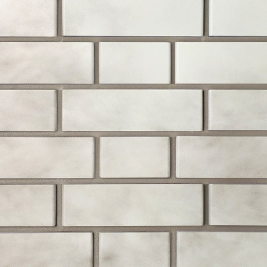 Фасадная панель FineBer, Кирпич облицовочный 3D, Бело-коричневый купить в Краснодаре