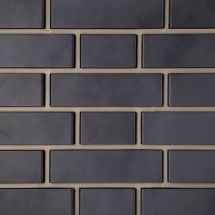 Фасадная панель FineBer, Кирпич облицовочный 3D, Мокрый асфальт