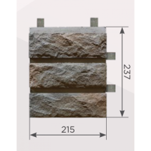 Наличник Обрамление высотой 3 кирпича КАНЬОН Сколотый кирпич