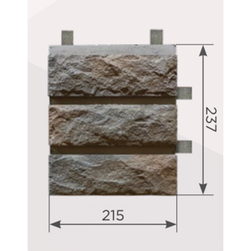 Наличник Обрамление высотой 3 кирпича КАНЬОН Сколотый кирпич купить в Краснодаре
