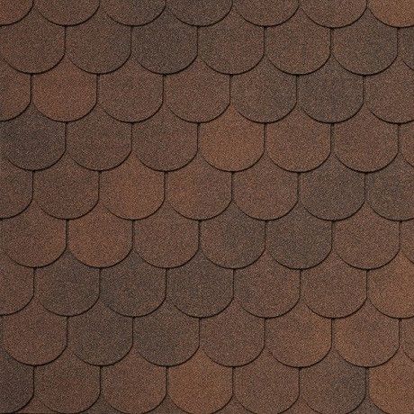 Гибкая черепица Tegola ASSISI marrone 434 купить в Краснодаре
