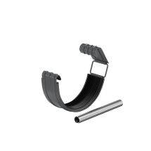 Соединитель желоба в комплекте Aquasystem, PU MATT, RAL 7024 Тёмно-серый 150/100