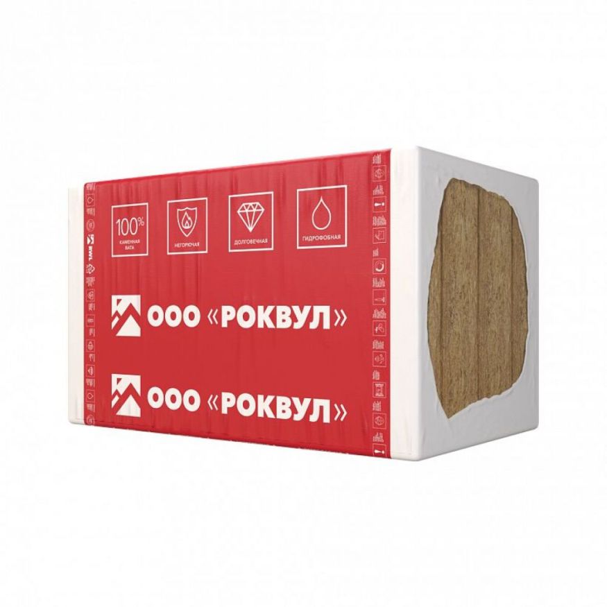 Утеплитель Rockwool ВЕНТИ БАТТС Д Оптима 150х600х1000/4шт/2.4м2/0.36м3 (16упак/палл) Rockwool купить в Краснодаре