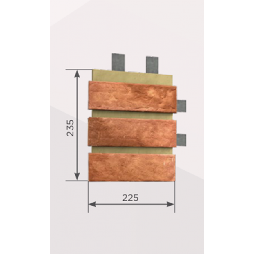 Наличник Обрамление высотой 3 кирпича КАНЬОН Мюнхенский кирпич купить в Краснодаре