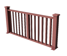 Декоративное ограждение из ДПК GRINDERDECO Бруклин мербау