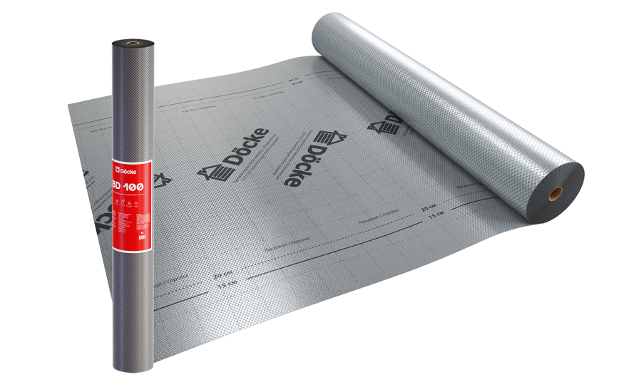 Пароизоляционная пленка BD 100 повышенной прочности Docke купить в Краснодаре