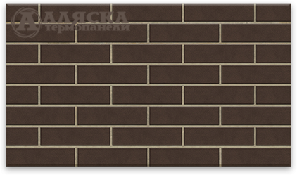 Фасадные термопанели Аляска серия Классика 33. Amsterdam brown купить в Краснодаре