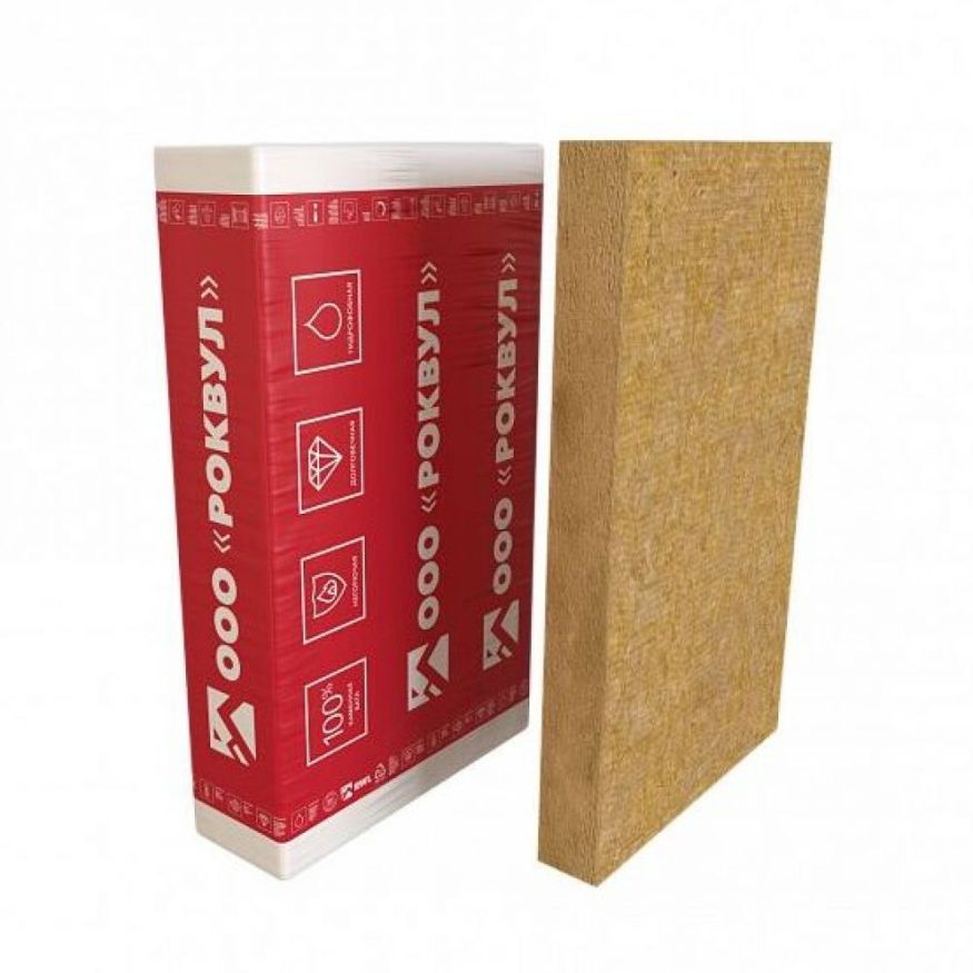 Утеплитель Rockwool Фасад Баттс ОПТИМА 100мм, 2 плиты, 1.44м2, 600х1200мм, 0.144м3 Rockwool купить в Краснодаре