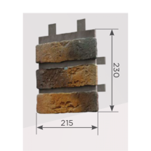 Наличник Обрамление высотой 3 кирпича КАНЬОН Конаковский кирпич