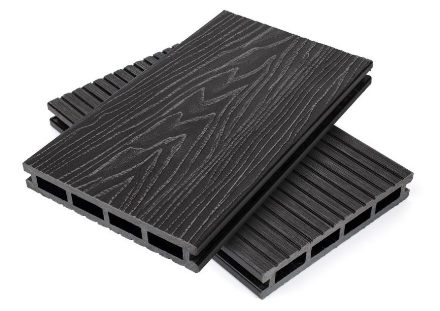 Террасная доска ДПК NanoWood Nature 3D пустотелая цвет Графит купить в Краснодаре