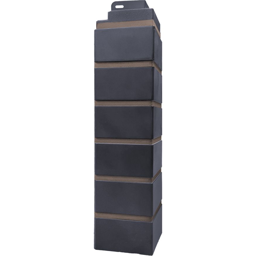 Угол наружный Кирпич облицовочный 3D, Мокрый асфальт купить в Краснодаре