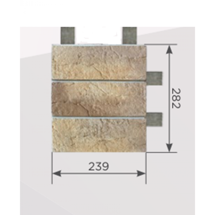 Наличник Обрамление высотой 3 кирпича КАНЬОН Индиго купить в Краснодаре