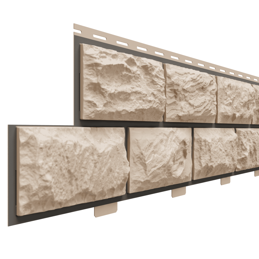 Фасадные панели Доломит, Альпийская горка, Цвет Орех купить в Краснодаре