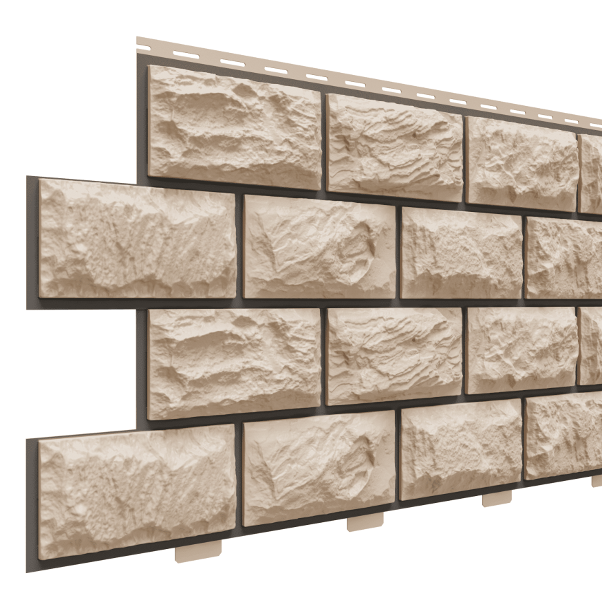 Фасадные панели Доломит, Альпийская горка, Цвет Орех купить в Краснодаре