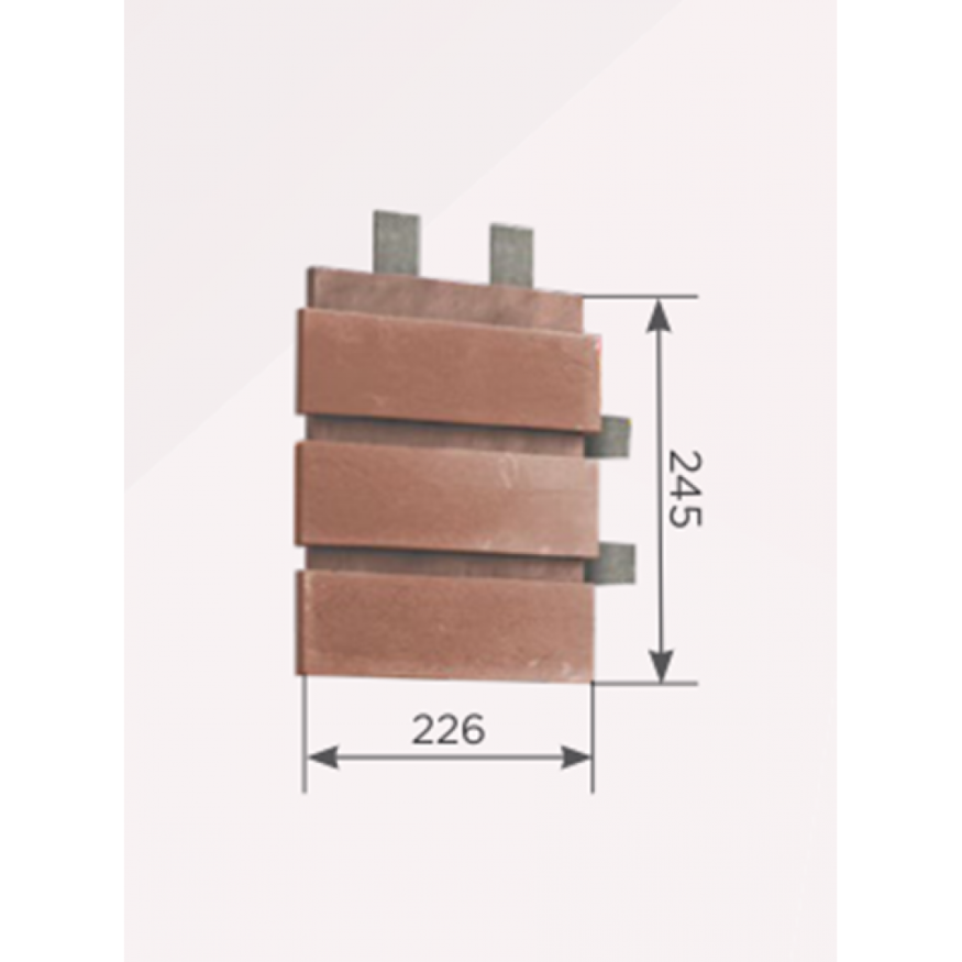 Наличник Обрамление высотой 3 кирпича КАНЬОН Гладкий кирпич купить в Краснодаре