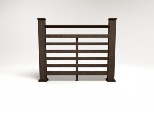 Ограждение из ДПК FG4 в цвете венге купить в Краснодаре