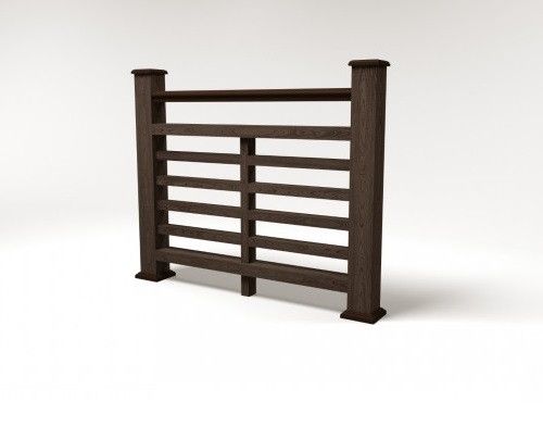 Ограждение из ДПК FG4 в цвете венге купить в Краснодаре