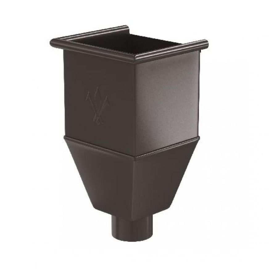 Водоотводная воронка удлиненная Aquasystem RR 32, цвет тёмно-коричневый, 125/90. купить в Краснодаре