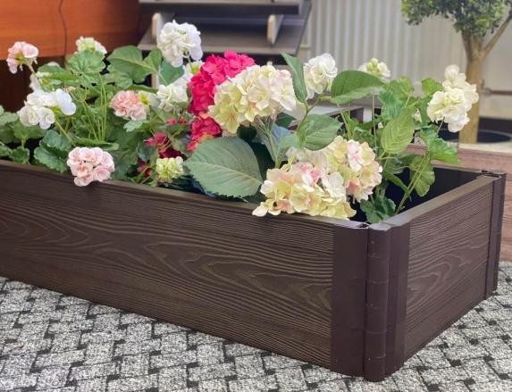 Доска для грядок и клумб из ДПК 3D, 25х150х2950, цвет венге. купить в Краснодаре