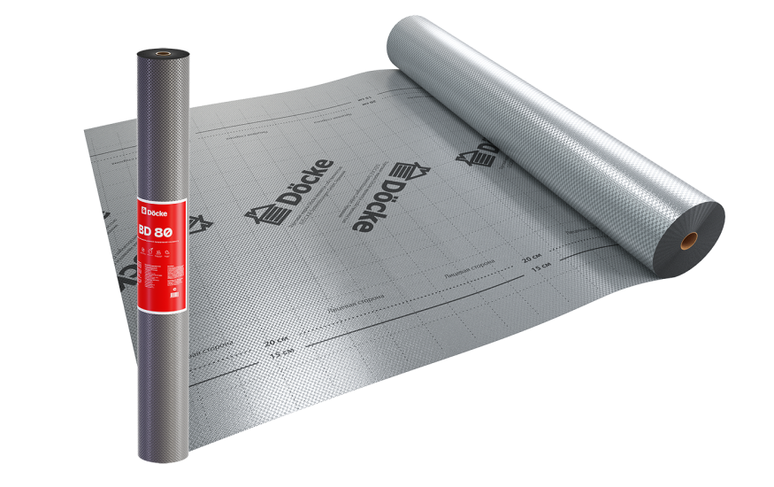 Пароизоляционная пленка BD 80 повышенной прочности Docke купить в Краснодаре