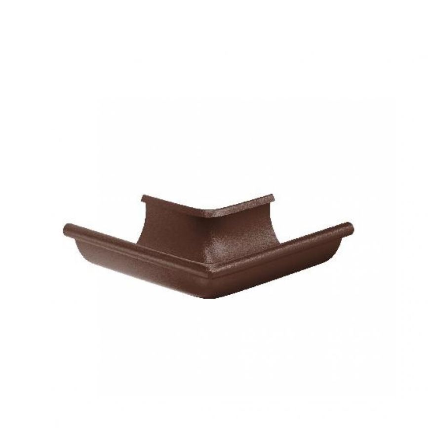 Наружный угол желоба 90°, Aquasystem, RAL 8017 Коричневый матовый 125/90 купить в Краснодаре