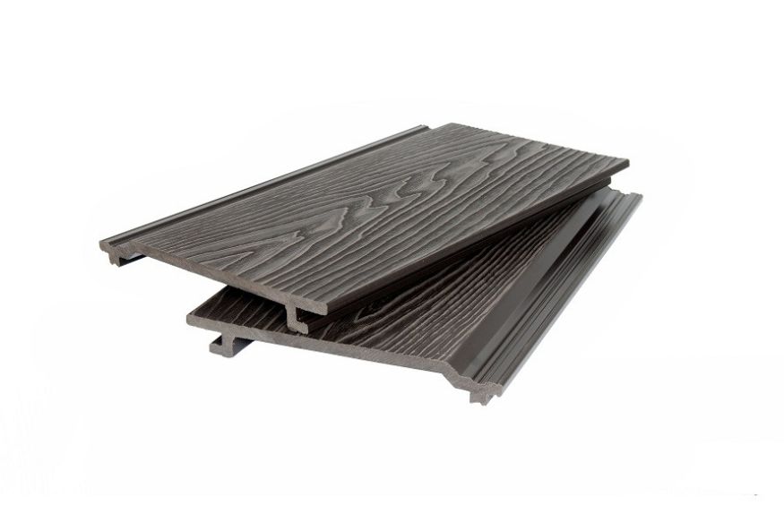 Фасадная доска POLIVAN GROUP 3D текстура дерева DENPASAR тёмно-коричневая купить в Краснодаре