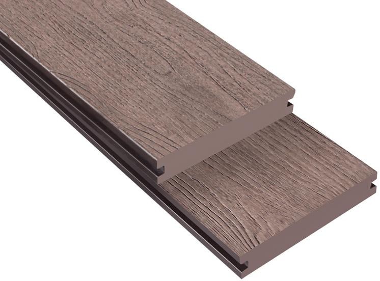Террасная доска ДПК Outdoor 3D полнотелая NEVADA/CALIFORNIA BROWN коричневый микс. купить в Краснодаре