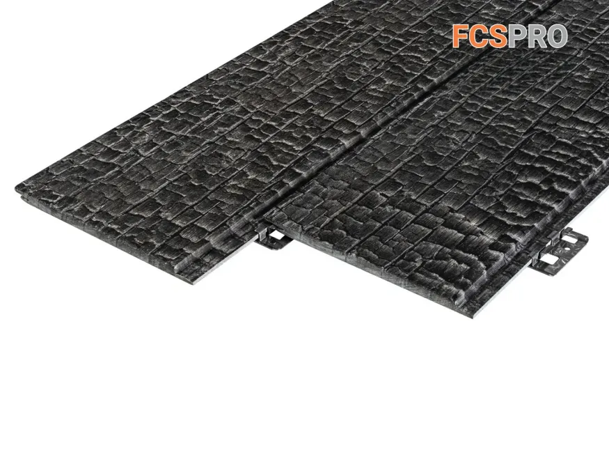 Фиброцементная панель FCSPRO Decor Wood Click Угольное купить в Краснодаре