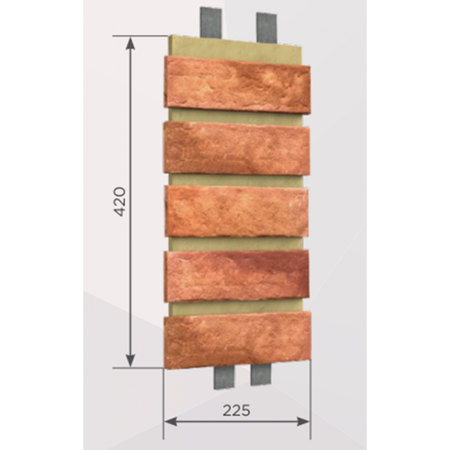 Наличник Обрамление высотой 5 кирпича КАНЬОН Мюнхенский кирпич купить в Краснодаре
