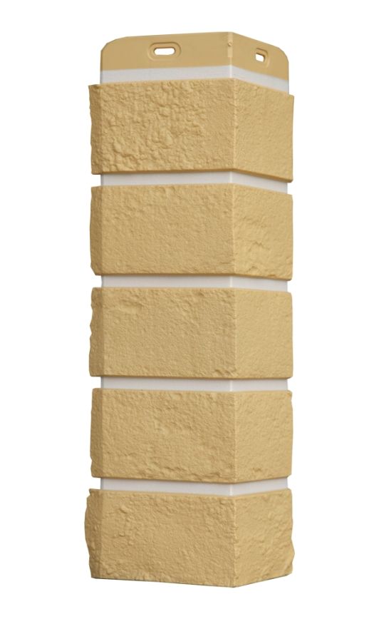 Угол наружный Grand Line, Состаренный кирпич Design Plus, Ваниль (Белый шов) купить в Краснодаре