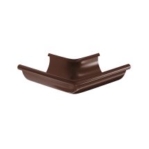 Угол желоба наружный Aquasystem, RAL 8017 Коричневый 125/90