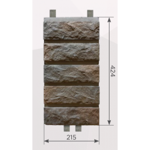 Наличник Обрамление высотой 5 кирпича КАНЬОН Сколотый кирпич