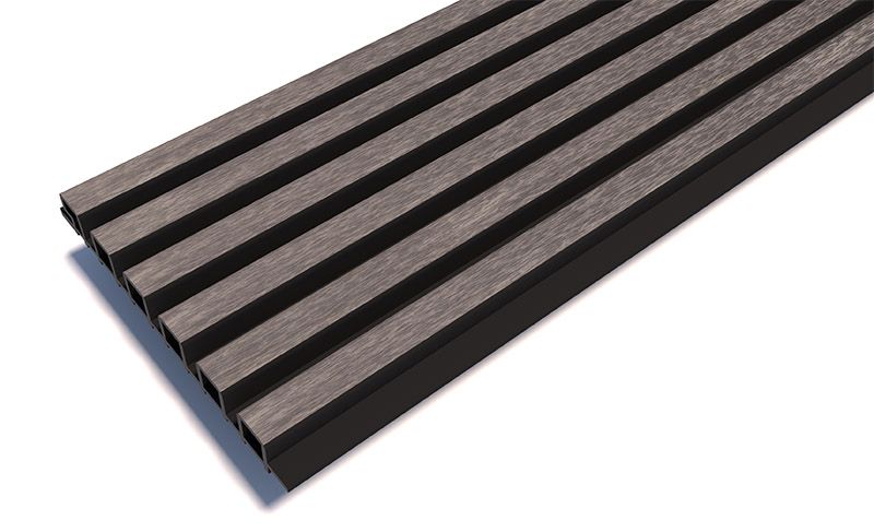 Реечные панели Woodwex, Lines Ultra, Smoke gray купить в Краснодаре