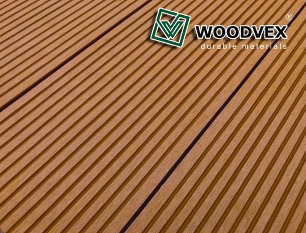 Террасная доска WOODVEX Select из ДПК в цвете Терракота купить в Краснодаре