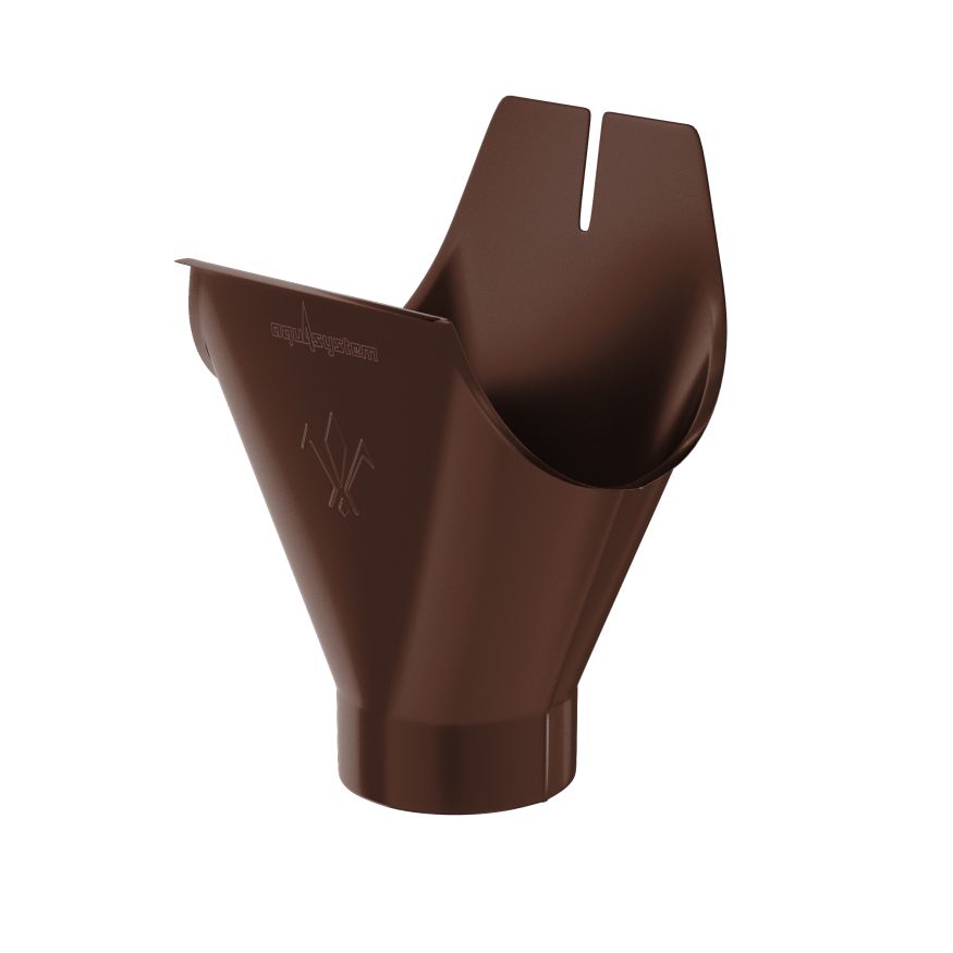Воронка желоба Aquasystem, RAL 8017 Коричневый 150/100 купить в Краснодаре