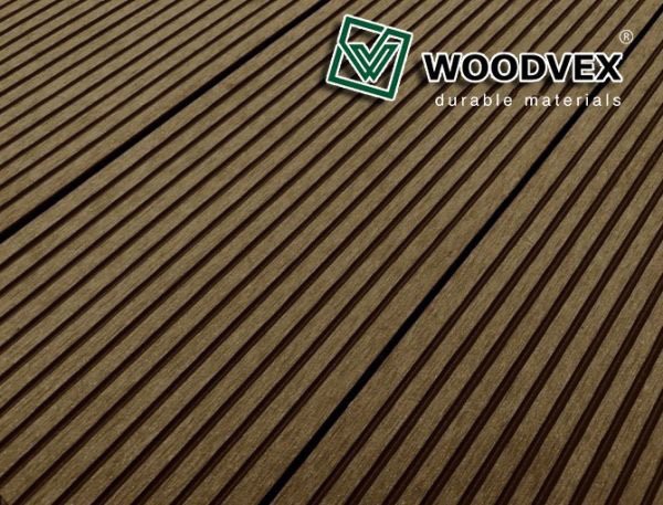 Террасная доска из ДПК WOODVEX Select в цвете Венге купить в Краснодаре
