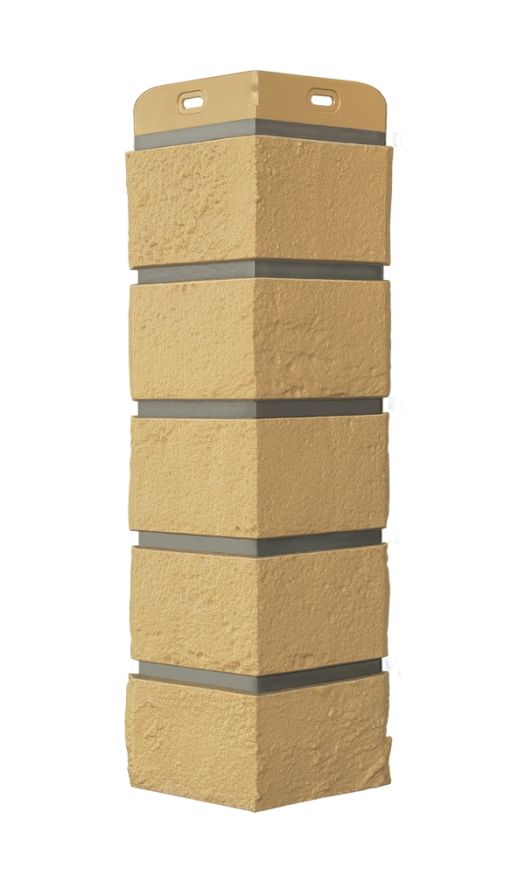 Угол наружный Grand Line, Состаренный кирпич Design, Песочный, шов RAL 7006  купить в Краснодаре