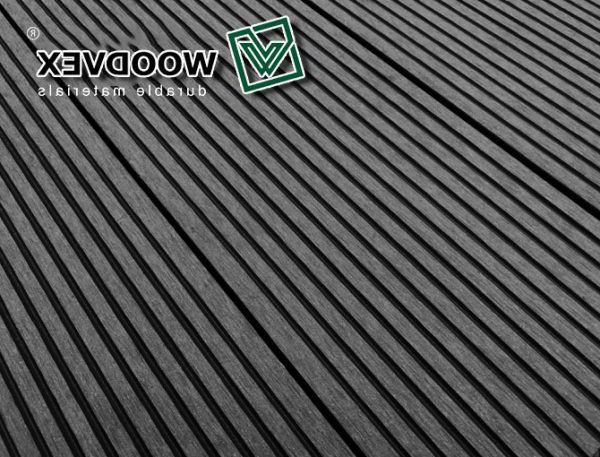 Террасная доска WOODVEX Select из ДПК в цвете Графит купить в Краснодаре