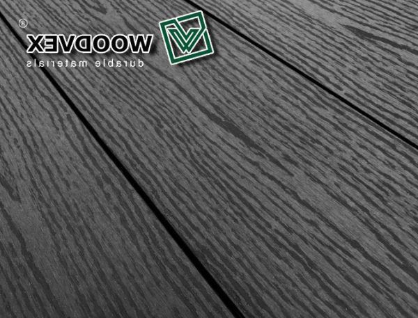 Террасная доска WOODVEX Select из ДПК в цвете Графит купить в Краснодаре