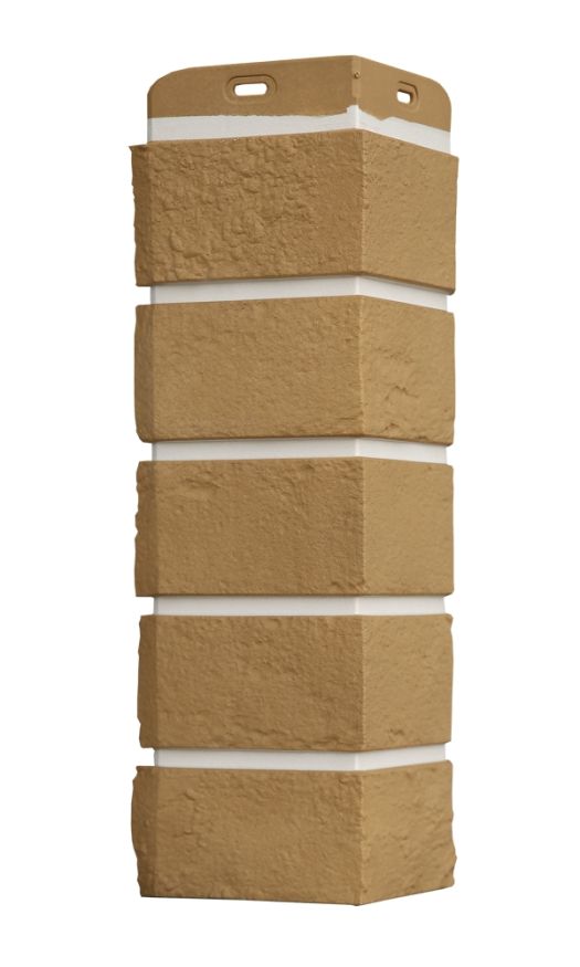 Угол наружный Grand Line, Состаренный кирпич Design Plus, Солома (Белый шов) купить в Краснодаре